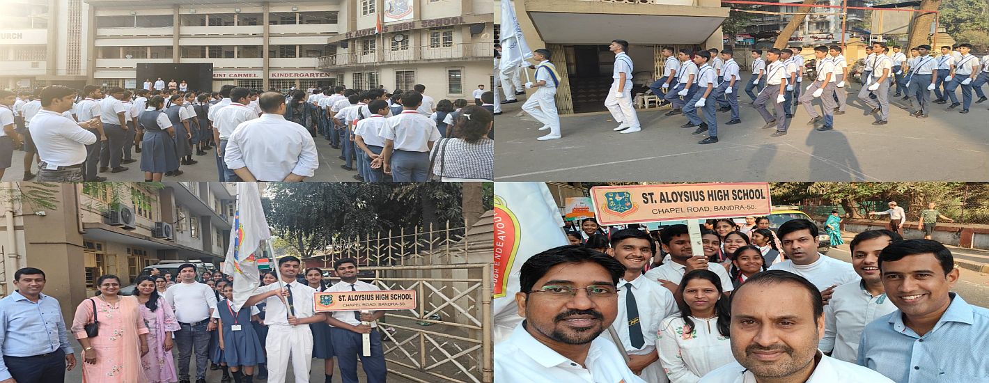 Republic Day Celebration at St. Aloysius High School, Bandra